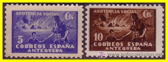 Briefmarken: M&aacute;laga ANTEQUERA, FESOFI n&ordm; 13 y 14  *
