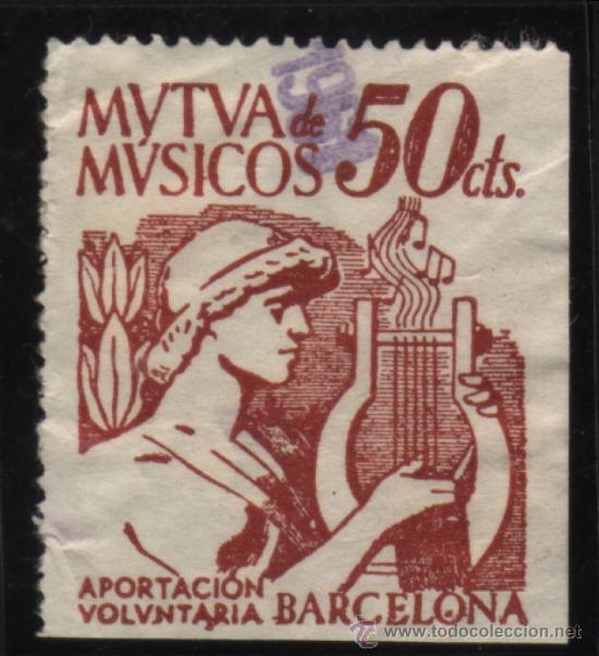 Sellos: S-01581- MUTUA DE MUSICOS. - Foto 1
