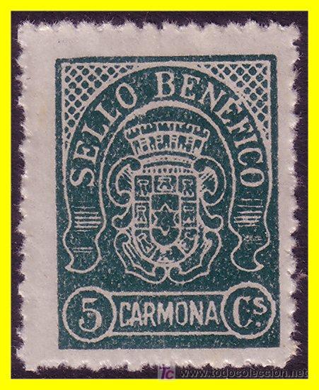 Briefmarken: CARMONA Sevilla, Guerra Civil, FESOFI n&ordm; 2 * *