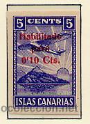 Sellos: CANARIAS. 3&ordf; EMISI&Oacute;N DEFINITIVA. SOFIMA 24s - Foto 1