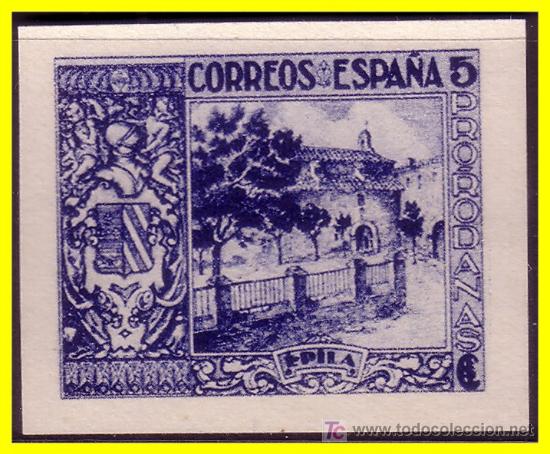Briefmarken: ZARAGOZA &Eacute;pila, Guerra Civil, FESOFI n&ordm; 2 (*)