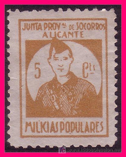 Briefmarken: Alicante ALICANTE Guerra Civil, FESOFI N&ordm; 4 (*)