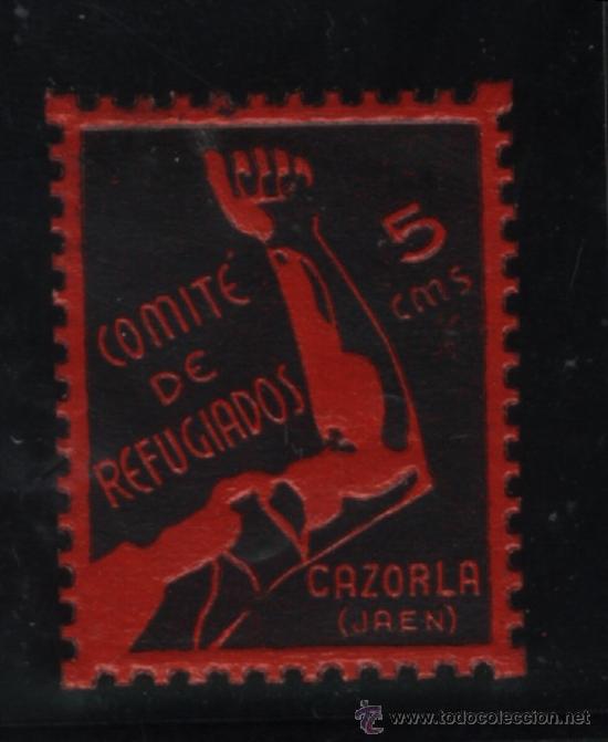Sellos: S-01903- JAEN. CAZORLA. COMIT&Eacute; DE REFUGIADOS. - Foto 1