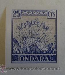 Sellos: Vi&ntilde;eta Ondara, 25 cts - Foto 1