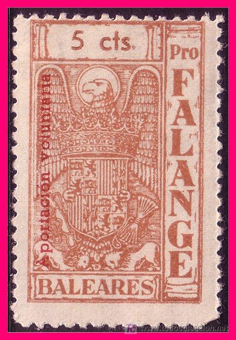 Stamps: Baleares BALEARES, GUERRA CIVIL, FESOFI n&ordm; 19 * *