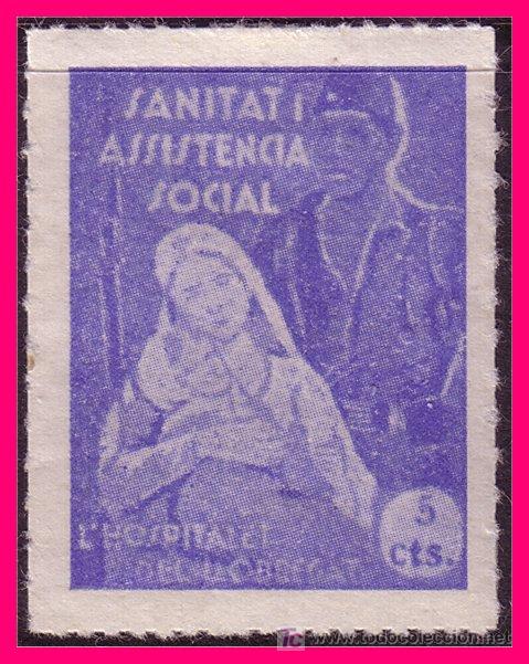 Briefmarken: Barcelona HOSPITALET DE LLOBREGAT, Guerra Civil, FESOFI n&ordm; 1a *