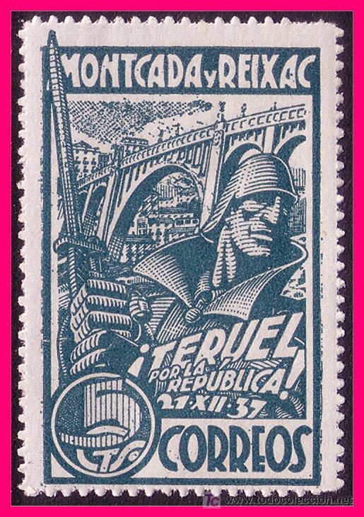 Briefmarken: Barcelona MONTCADA Y REIXACH Guerra Civil, FESOFI n&ordm; SH30 * *