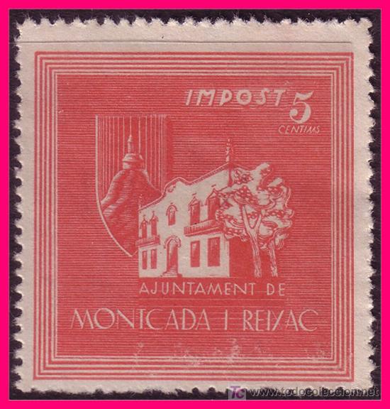 Briefmarken: Barcelona MONTCADA Y REIXACH Guerra Civil, FESOFI n&ordm; 21 (*)