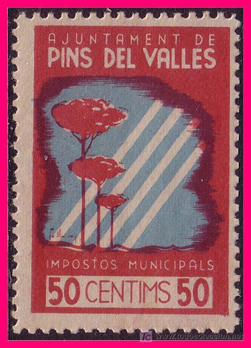 Briefmarken: Barcelona PINS DEL VALL&Eacute;S Guerra Civil, FESOFI n&ordm; 2 * *
