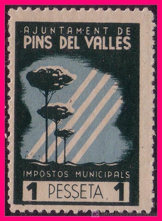 Briefmarken: Barcelona PINS DEL VALL&Eacute;S Guerra Civil, FESOFI n&ordm; 3 * *