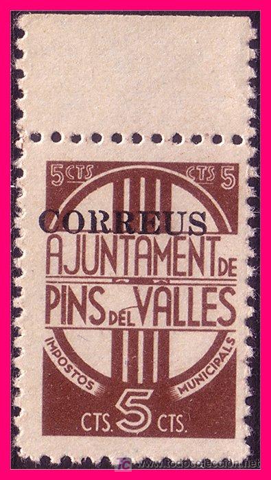 Briefmarken: Barcelona PINS DEL VALL&Eacute;S Guerra Civil, FESOFI n&ordm; 38 (*)