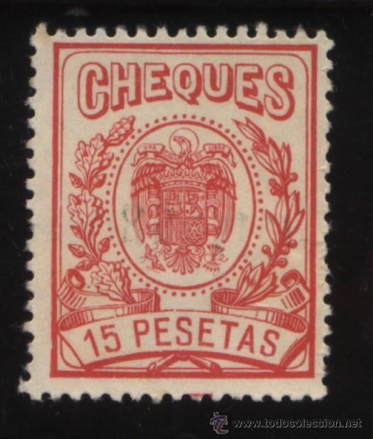Sellos: S-01963- FISCAL. CHEQUES - Foto 1