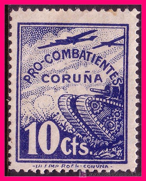 Briefmarken: Coru&ntilde;a LA CORU&Ntilde;A Guerra Civil, FESOFI n&ordm; 36 (*)