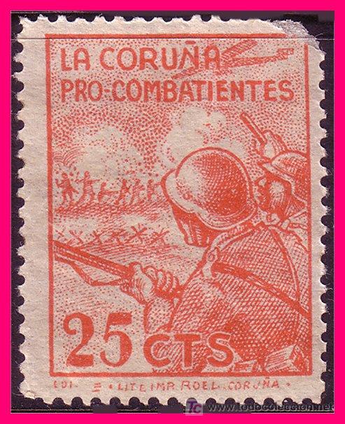 Briefmarken: Coru&ntilde;a LA CORU&Ntilde;A Guerra Civil, FESOFI n&ordm; 41 * *