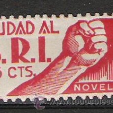 Sellos: 1929-VIÑETA POLITICA SELLO GUERRA CIVIL NOVELDA AYUDA AL S.R.I.SOCORRO ROJO INTERNACIONAL.5 CTS. Lote 21171566