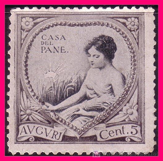 Sellos: Casa del Pane, 5 cts gris (*) - Foto 1