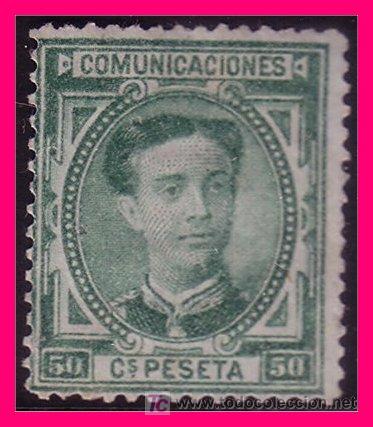 Briefmarken: 1876 Corona Real y Alfonso XII, Edifil n&ordm; 179 (*)
