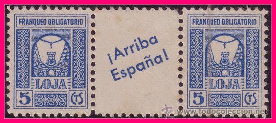 Briefmarken: Granad  LOJA Guerra Civil, FESOFI n&ordm; 17ph * *