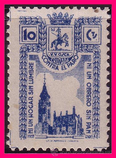 Briefmarken: Huesca HUESCA Guerra Civil, FESOFI n&ordm; 4 *