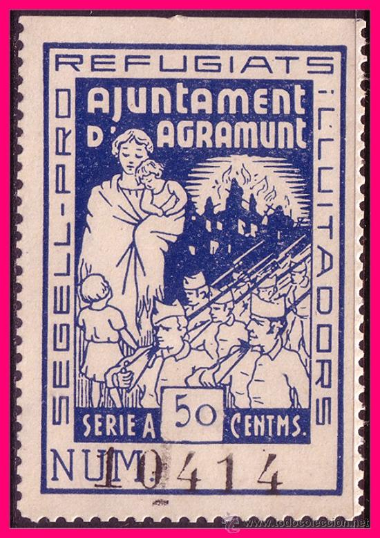 Briefmarken: L&eacute;rida AGRAMUNT Guerra Civil, FESOFI n&ordm; 4 (*)