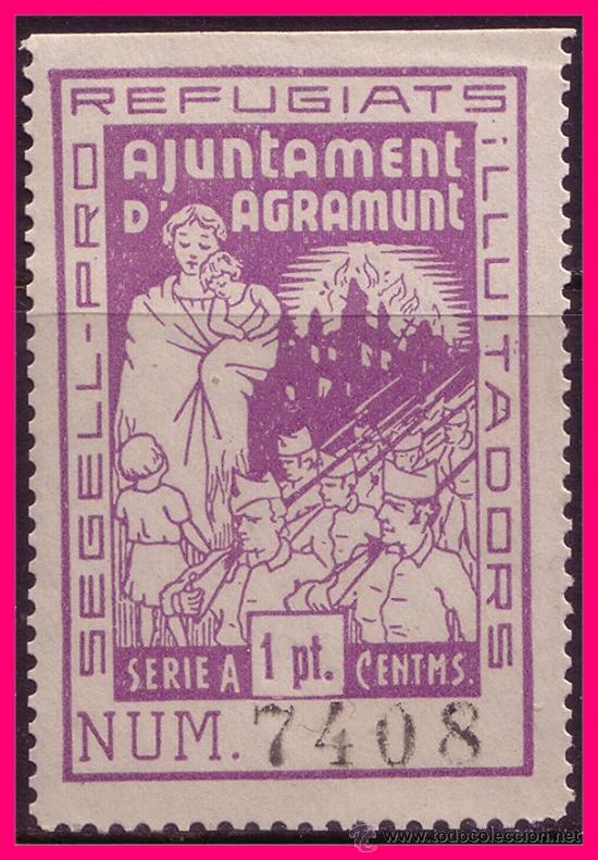 Briefmarken: L&eacute;rida AGRAMUNT Guerra Civil, FESOFI n&ordm; 5 (*)