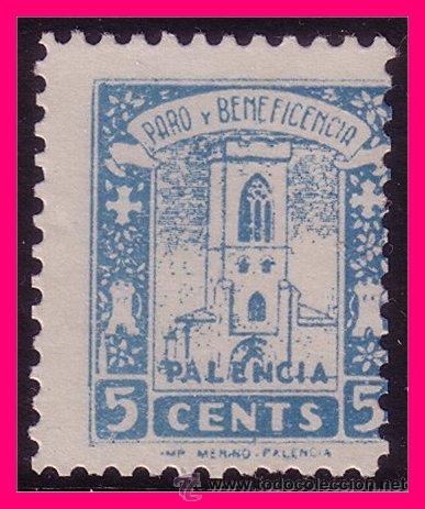 Briefmarken: Palencia PALENCIA, Guerra Civil, FESOFI n&ordm; 4a (*) ss