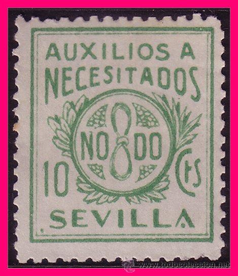 Sellos: Sevilla SEVILLA, Guerra Civil, FESOFI n&ordm; 28a (*) ss