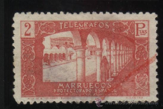 Sellos: S-11156- MARRUECOS. PROTECTORADO ESPA&Ntilde;OL. TELEGRAFOS - Foto 1