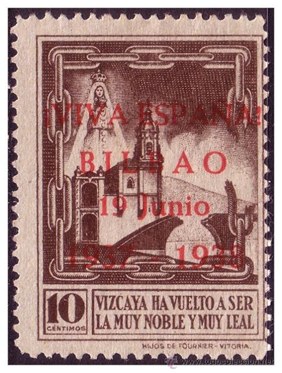 Briefmarken: Vizcaya, Guerra Civil, FESOFI N&ordm; 7 (*)