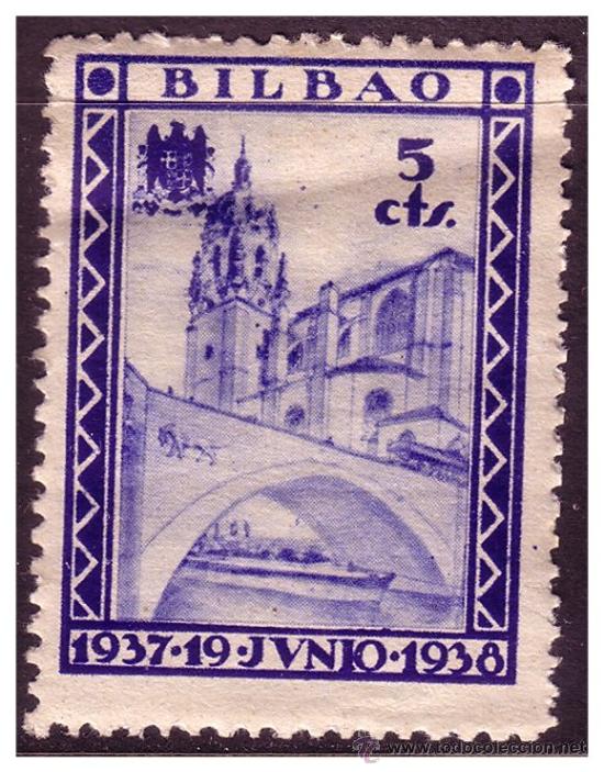 Briefmarken: Vizcaya, Guerra Civil, FESOFI N&ordm; 24 * *