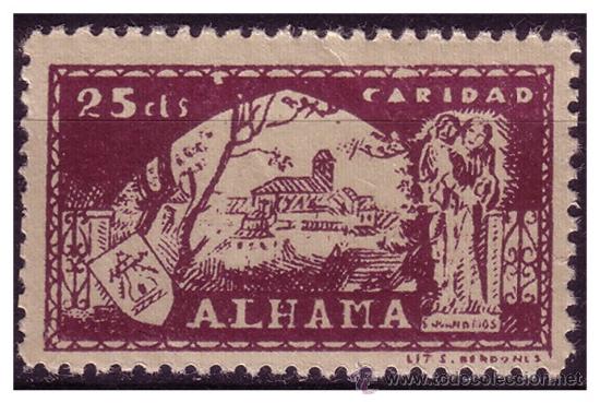 Stamps: GRANADA Alhama, Guerra Civil, FESOFI n&ordm; 27 * *