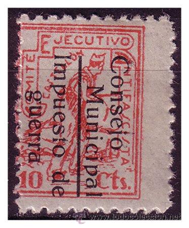 Stamps: CASTELL&Oacute;N Castell&oacute;n, Guerra Civil, FESOFI n&ordm; 12 *