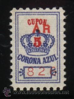 Sellos: S-11657- CUPON CORONA AZUL. - Foto 1