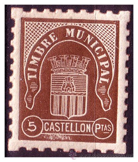 Briefmarken: CASTELL&Oacute;N Castell&oacute;n, Guerra Civil, FESOFI n&ordm; 65 *
