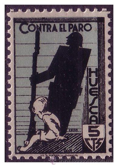 Briefmarken: Huesca HUESCA, FESOFI N&ordm; 14 * *, Guerra Civil, LUJO