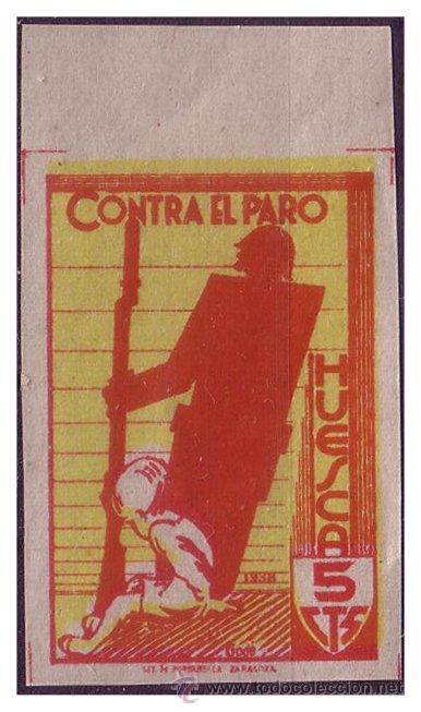 Briefmarken: Huesca HUESCA, FESOFI N&ordm; 16s * *, Guerra Civil, LUJO