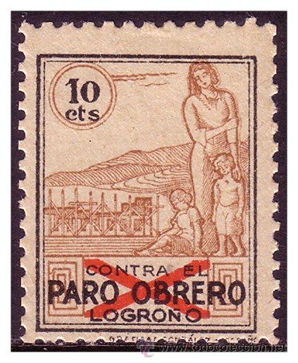 Briefmarken: La Rioja LOGRO&Ntilde;O, FESOFI N&ordm; 1 *, Guerra Civil