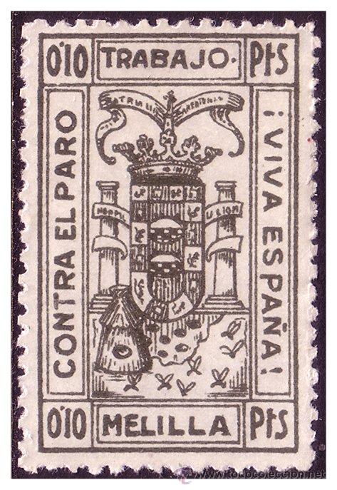 Briefmarken: MELILLA Melilla, Guerra Civil, FESOFI n&ordm; 4 (*) cs