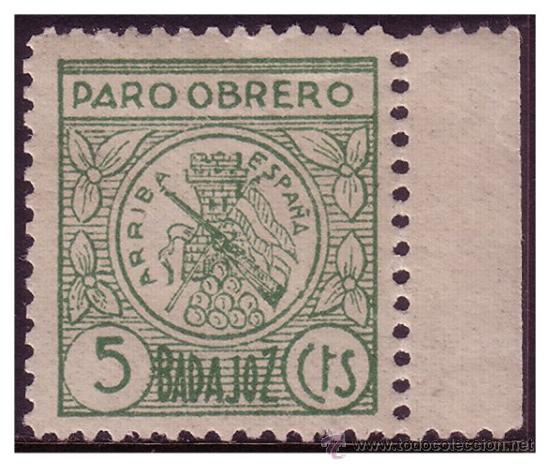 Stamps: Badajoz BADAJOZ, FESOFI N&ordm; 17 *, Guerra Civil