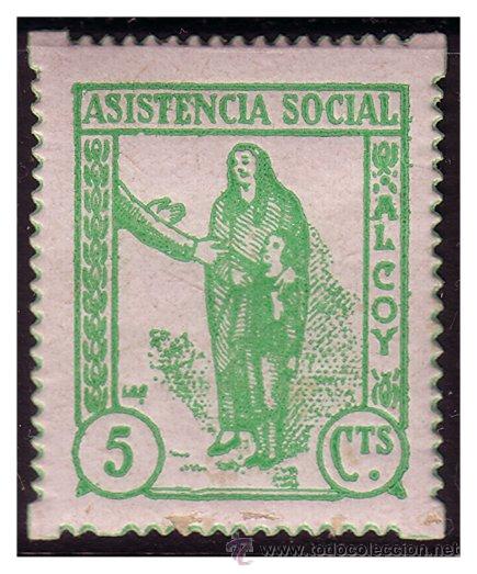 Briefmarken: Alicante ALCOY, FESOFI N&ordm; 12 * *, Guerra Civil