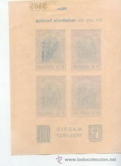 Sellos: HOJA BLOQUE PI DE LLOBREGAT - Foto 2