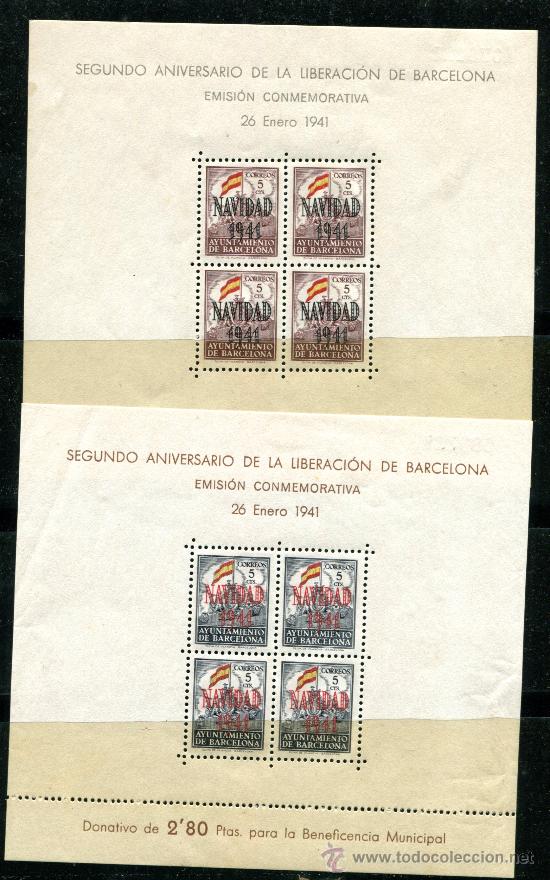 Timbres: Edifil 31/32 de Barcelona. Nuevas sin fijasellos, goma normal de estas series.