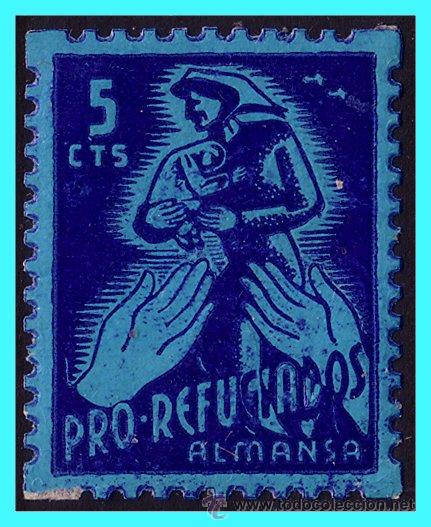 Briefmarken: ALBACETE, Almansa, Guerra Civil, FESOFI n&ordm; 10 *