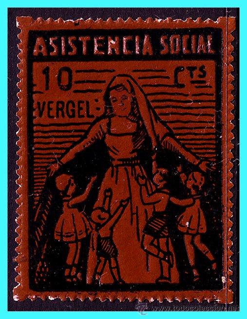 Briefmarken: ALICANTE, Vergell, Guerra Civil, FESOFI n&ordm; 1 *