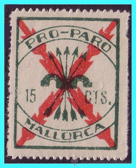Stamps: BALEARES, Mallorca. Guerra Civil, FESOFI N&ordm; 3a * *