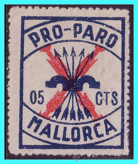 Stamps: BALEARES, Mallorca. Guerra Civil, FESOFI N&ordm; 14 * *