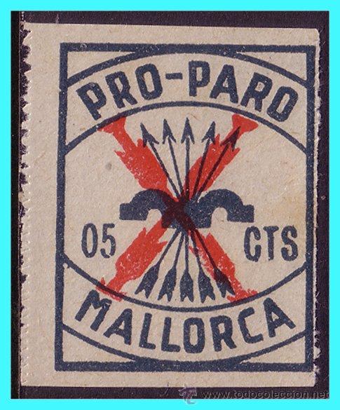 Stamps: BALEARES, Mallorca. Guerra Civil, FESOFI N&ordm; 18 * *