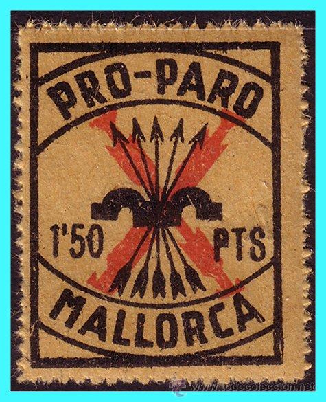 Stamps: BALEARES, Mallorca. Guerra Civil, FESOFI N&ordm; 29 * *