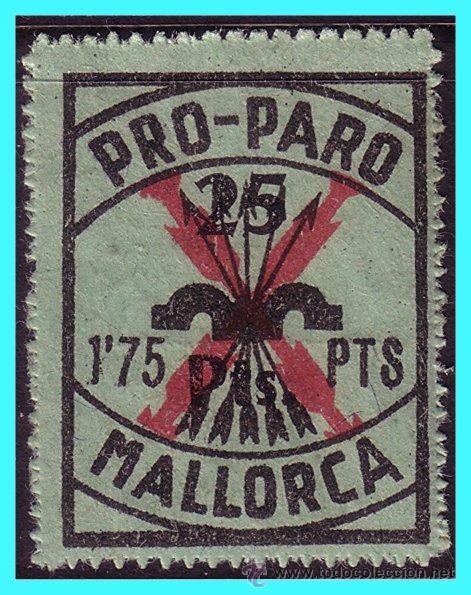 Stamps: BALEARES, Mallorca. Guerra Civil, FESOFI N&ordm; 35 * *