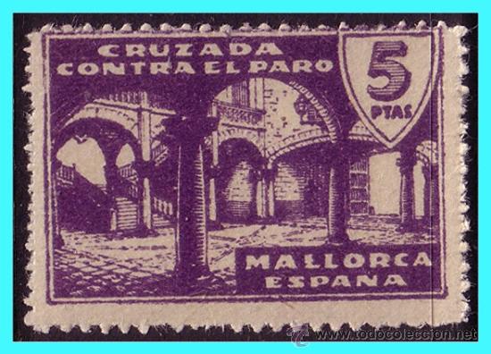 Briefmarken: BALEARES, Mallorca. Guerra Civil, FESOFI N&ordm; 58 *